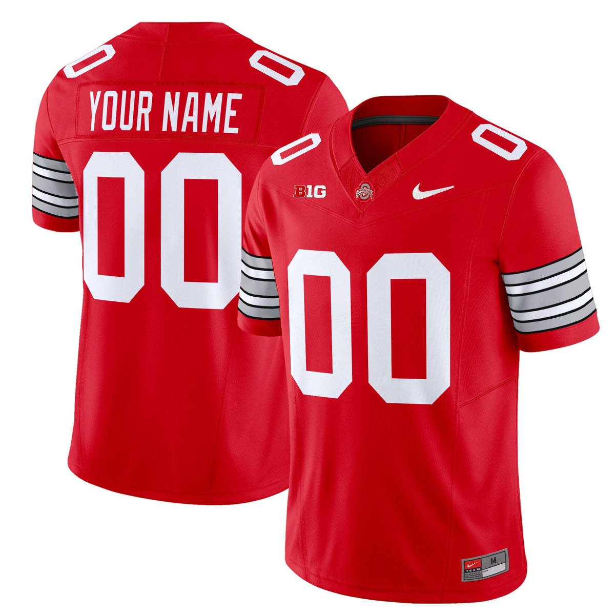 Ohio State Buckeyes 'Heritage Stripe' 2025/26 Vapor Limited Custom Jersey - All Stitched - image 2
