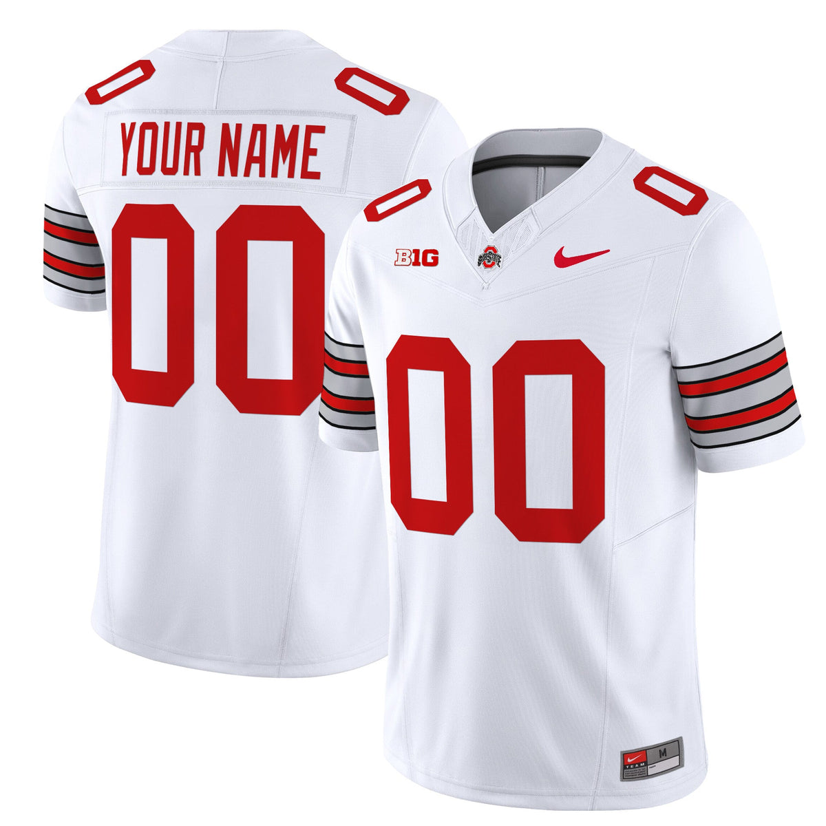 Ohio State Buckeyes 'Heritage Stripe' 2025/26 Vapor Limited Custom Jersey - All Stitched - image 1