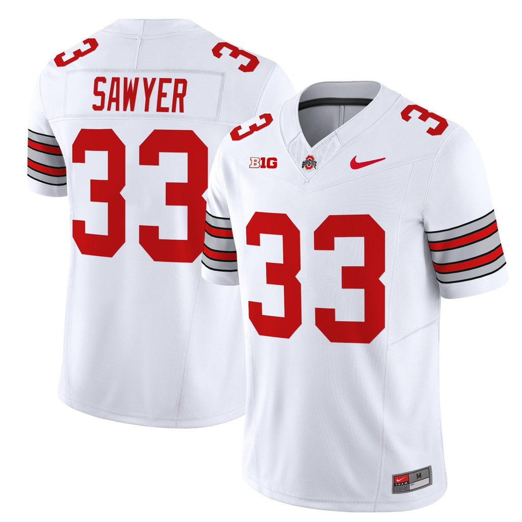Men's Ohio State Buckeyes 'Heritage Stripe' 2025/26 Vapor Limited Jersey - All Stitched - image 9