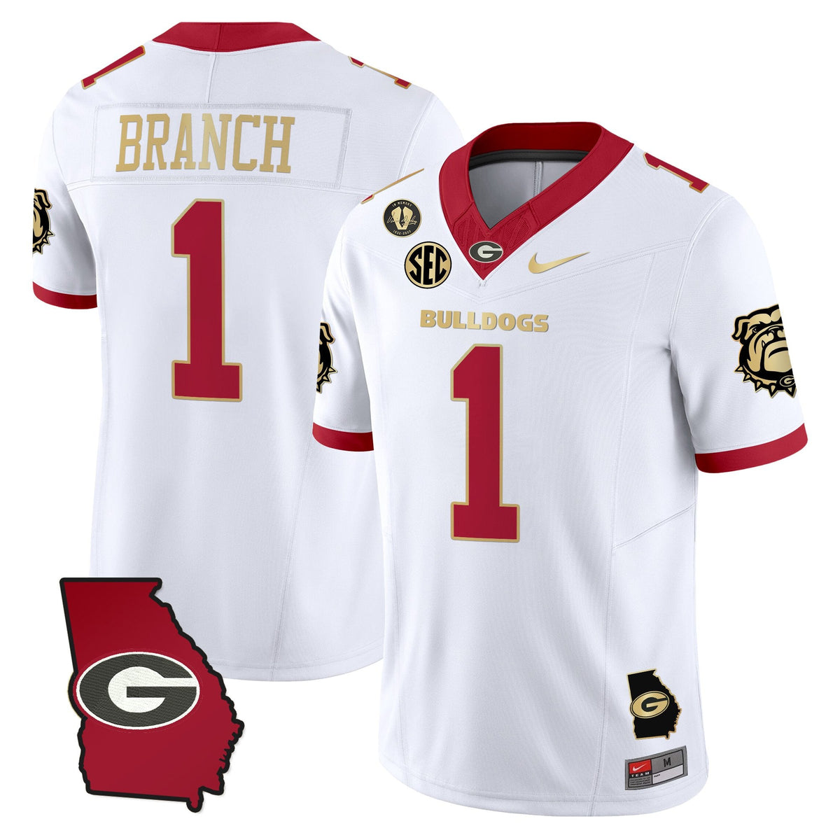 Women's Georgia Bulldogs 2025 Georgia Map & Vince Dooley Patch Vapor Limited Jersey - All Stitched - image 21