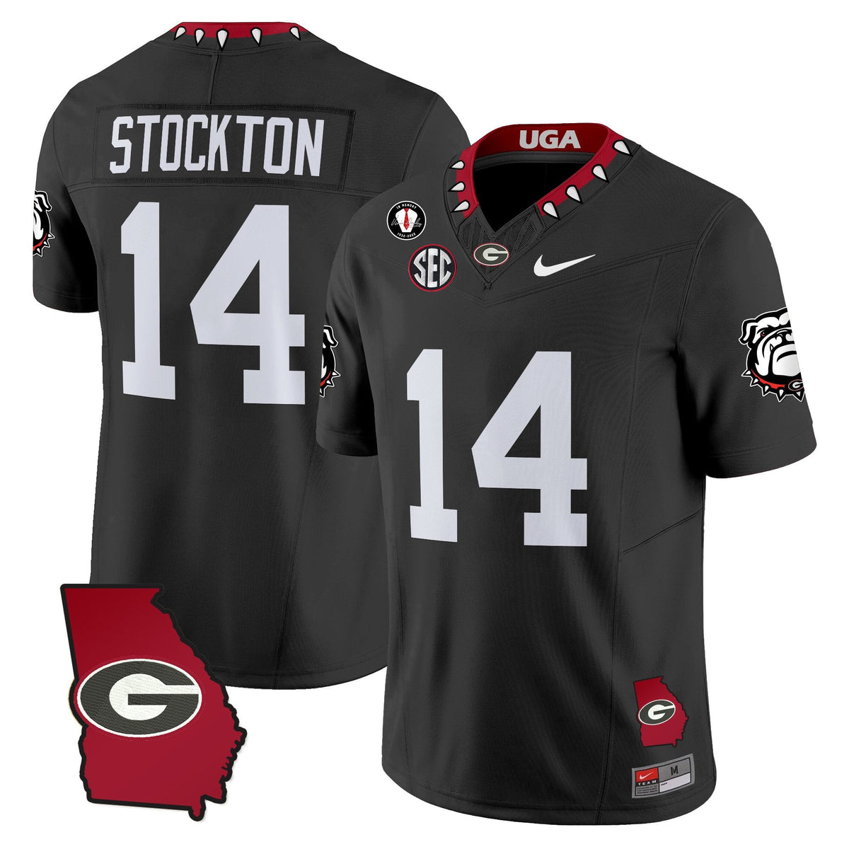 Women's Georgia Bulldogs 2025 Georgia Map & Vince Dooley Patch Vapor Limited Jersey - All Stitched - image 33