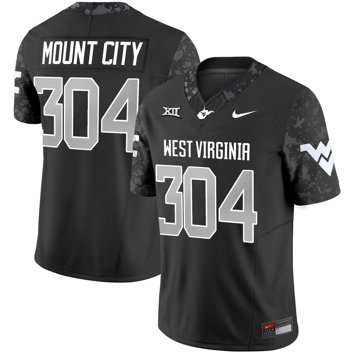 Men's West Virginia Mountaineers 2025 Coal Rush Vapor Limited Jersey - All Stitched - image 2