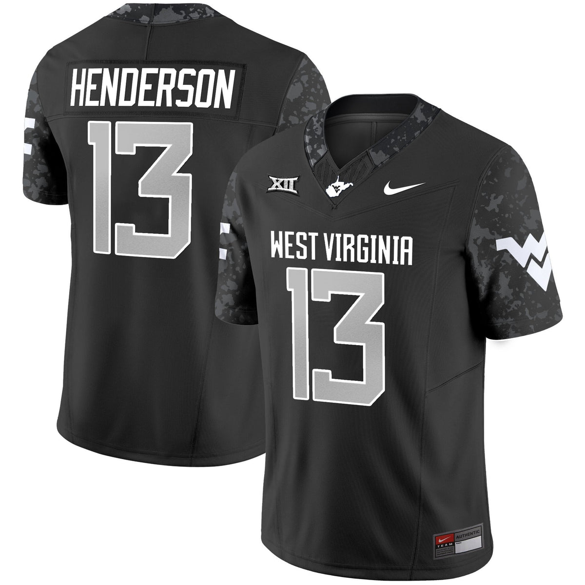 Men's West Virginia Mountaineers 2025 Coal Rush Vapor Limited Jersey - All Stitched - image 3