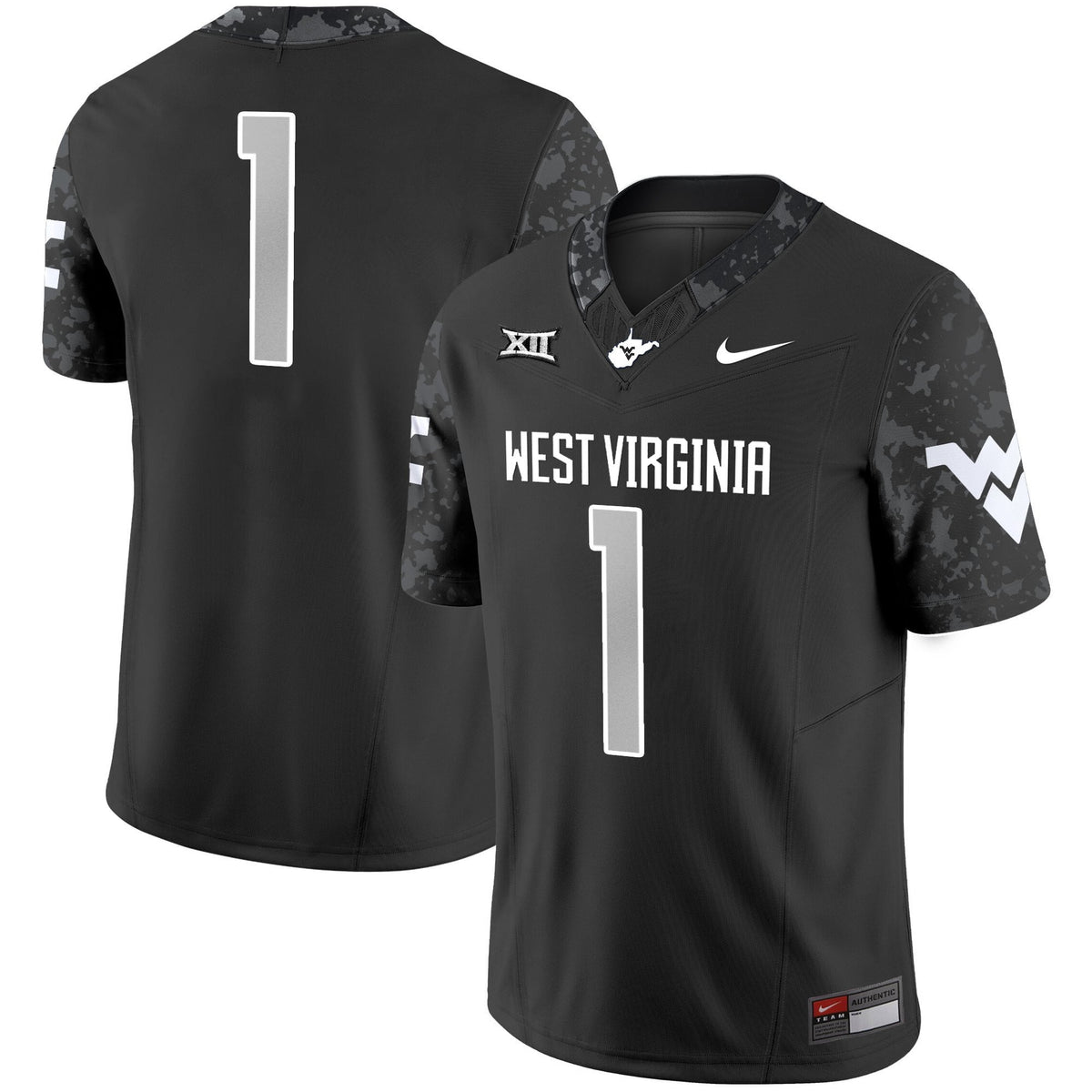 Men's West Virginia Mountaineers 2025 Coal Rush Vapor Limited Jersey - All Stitched - image 8