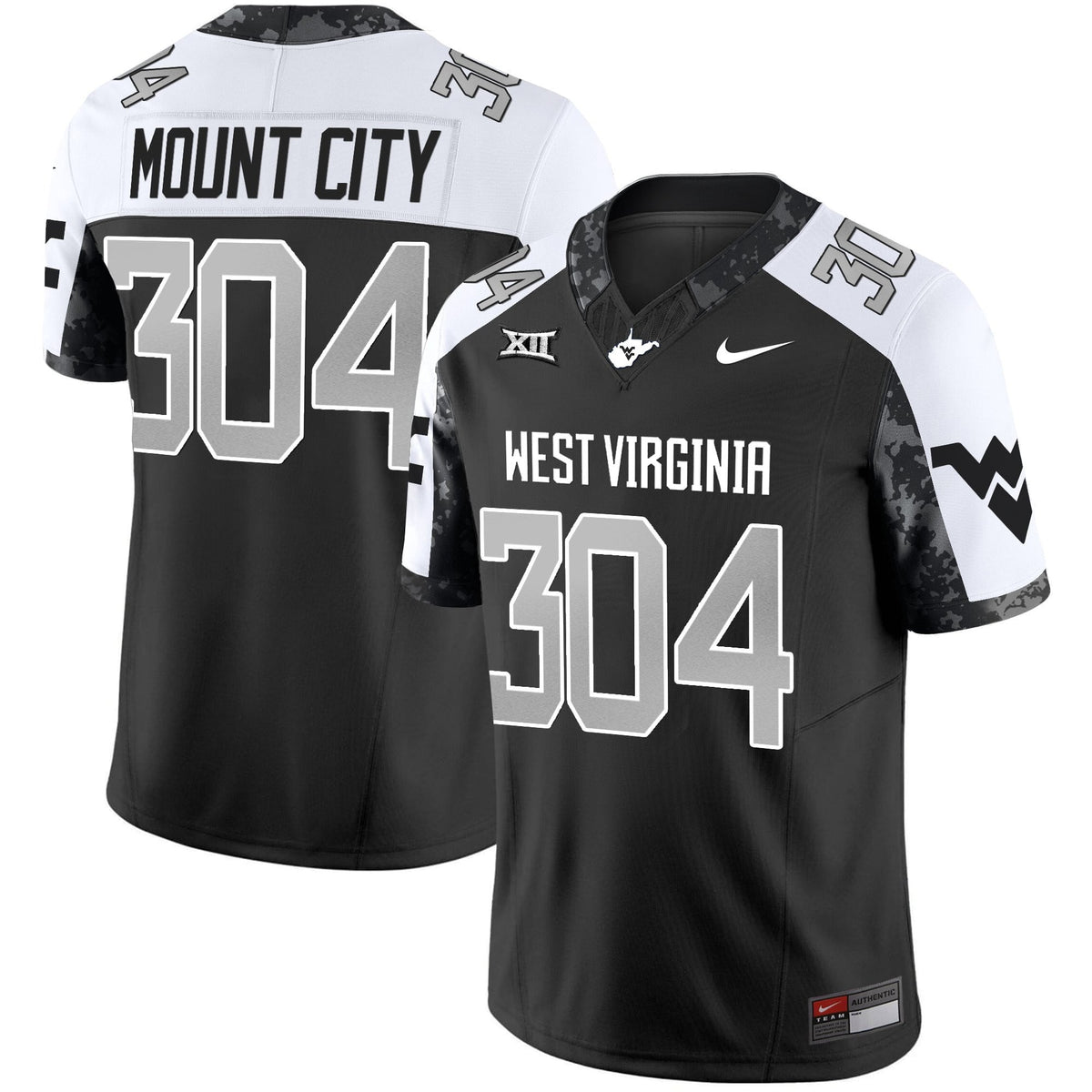 Men's West Virginia Mountaineers 2025 Coal Rush Vapor Limited Jersey - All Stitched - image 10