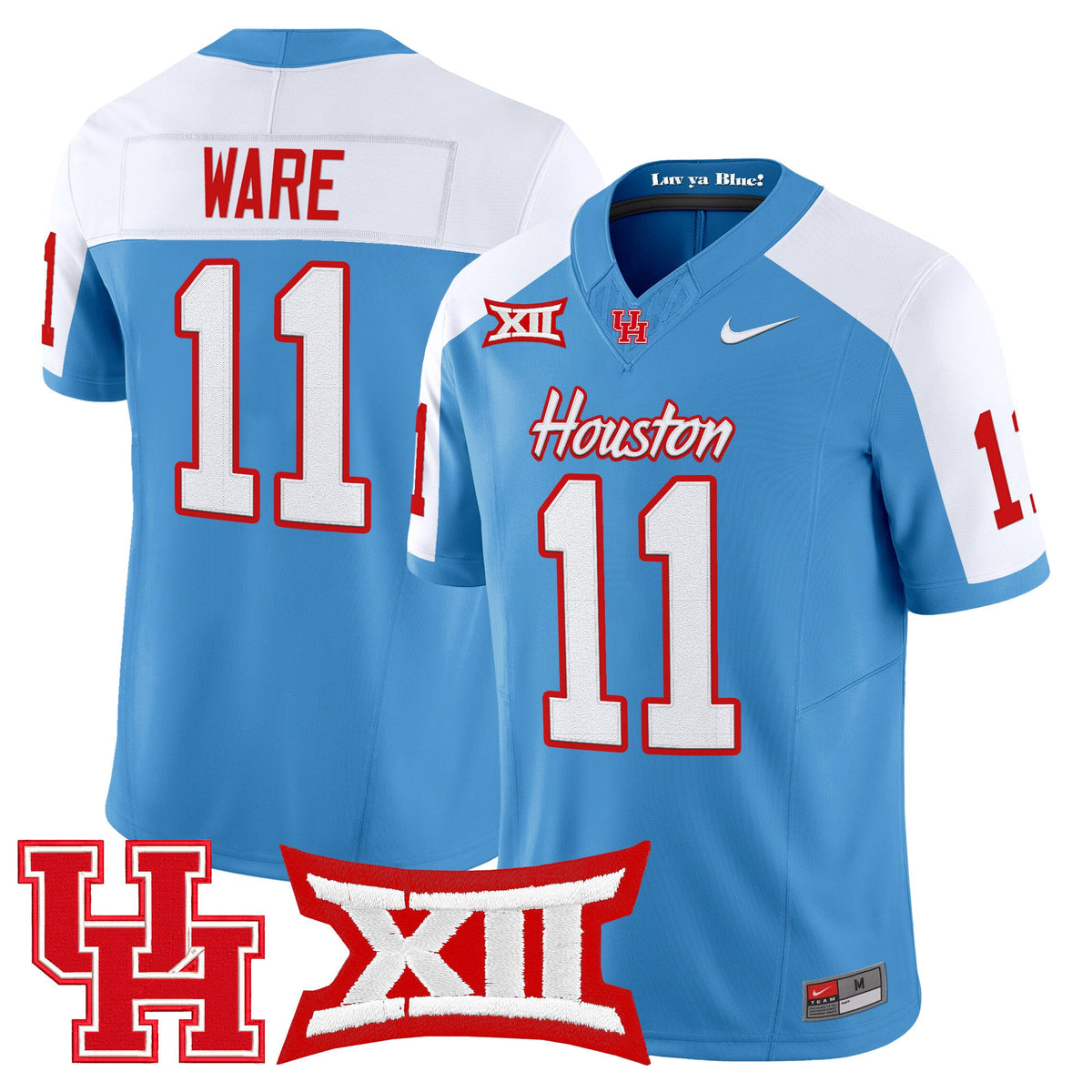 Men's Houston Cougars 2025 Vapor Limited Jersey - All Stitched - image 34