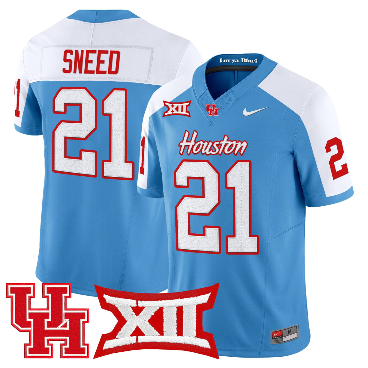 Men's Houston Cougars 2025 Vapor Limited Jersey - All Stitched - image 37