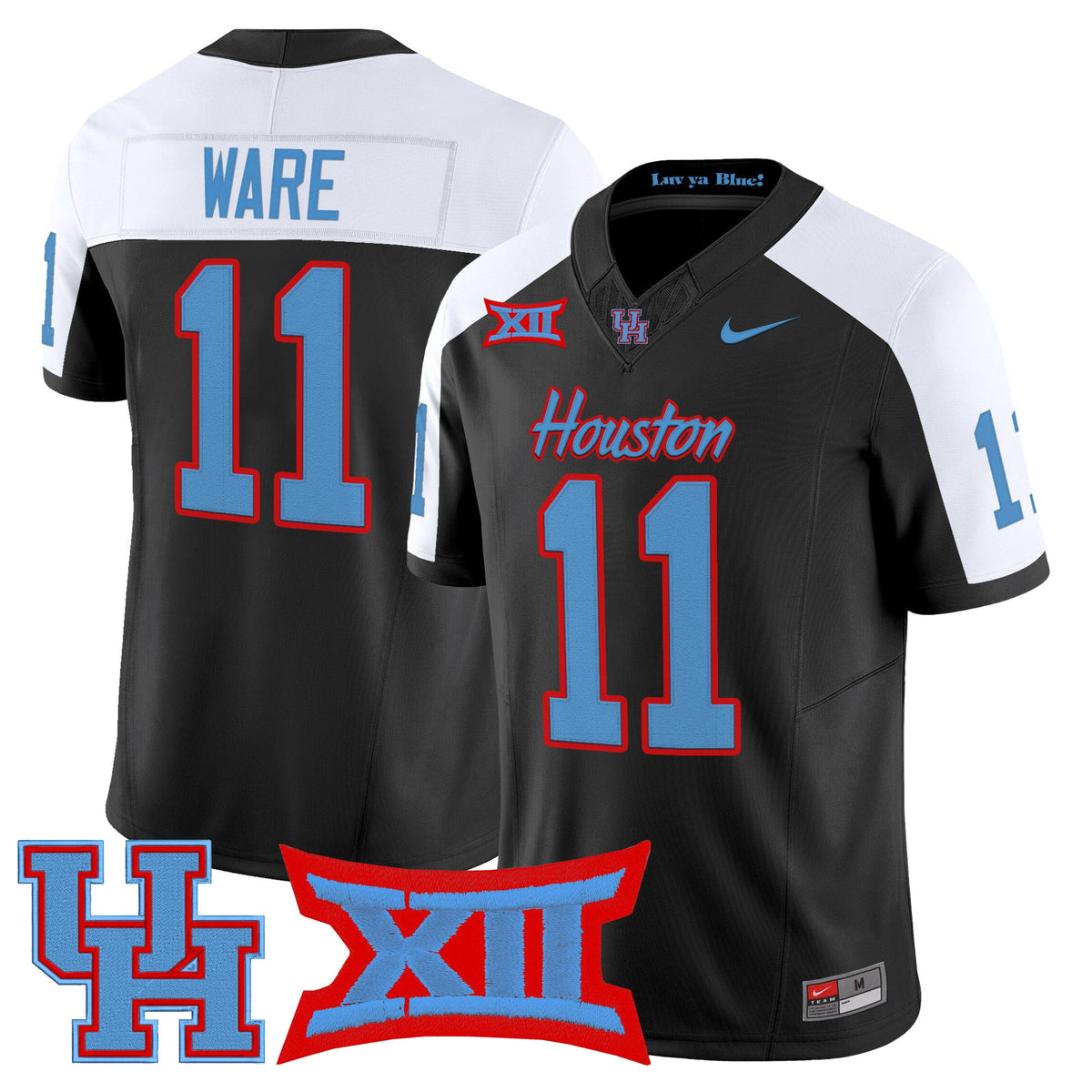 Men's Houston Cougars 2025 Vapor Limited Jersey - All Stitched - image 44