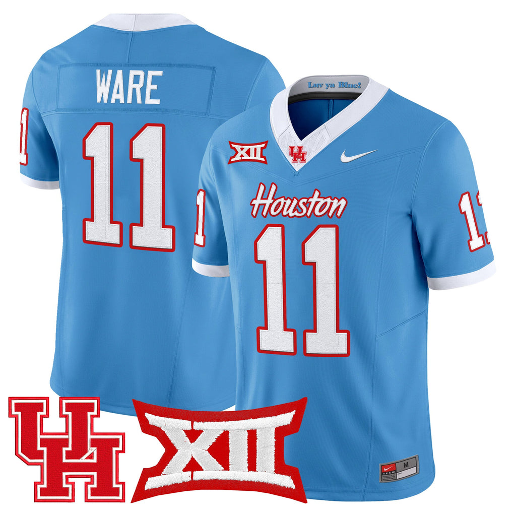 Men's Houston Cougars 2025 Vapor Limited Jersey - All Stitched - image 4