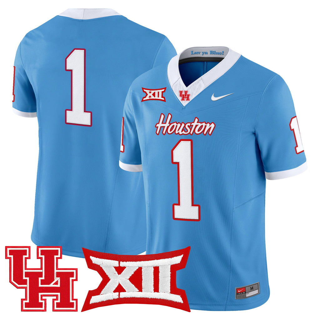Men's Houston Cougars 2025 Vapor Limited Jersey - All Stitched - image 10