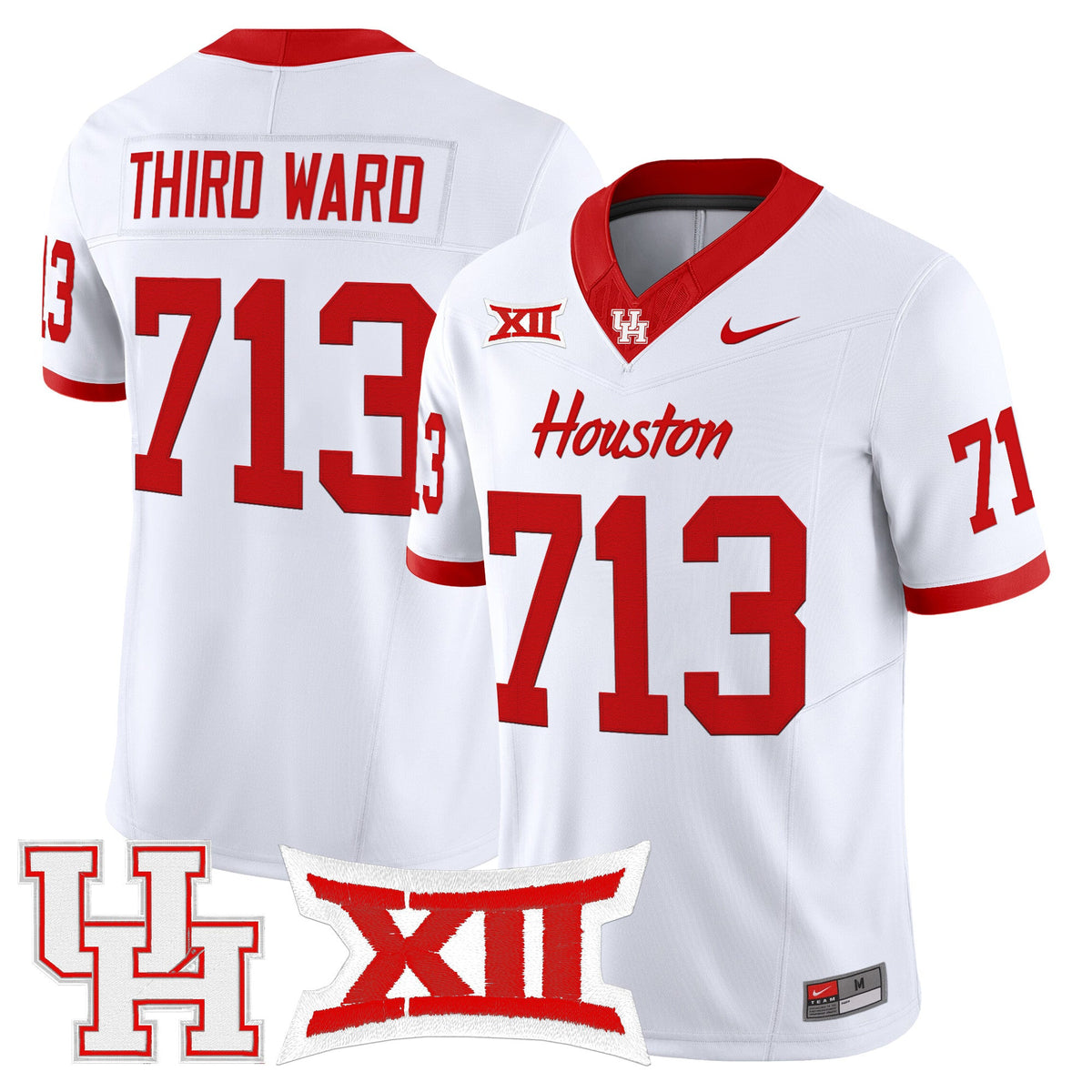 Men's Houston Cougars 2025 Vapor Limited Jersey - All Stitched - image 11