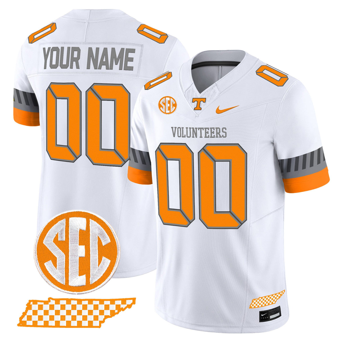 Tennessee Volunteers 2025 'Smokey Grey Series' Vapor Limited Custom Jersey V2 - All Stitched - image 4