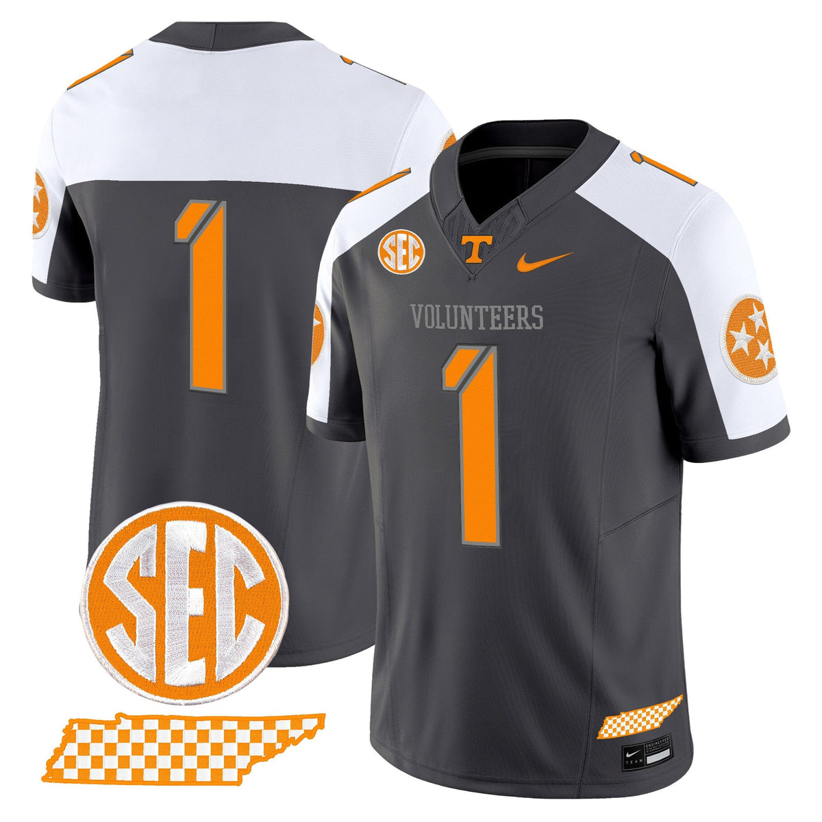 Women's Tennessee Volunteers 2025 'Smokey Grey Series' Vapor Limited Jersey V2 - All Stitched - image 10