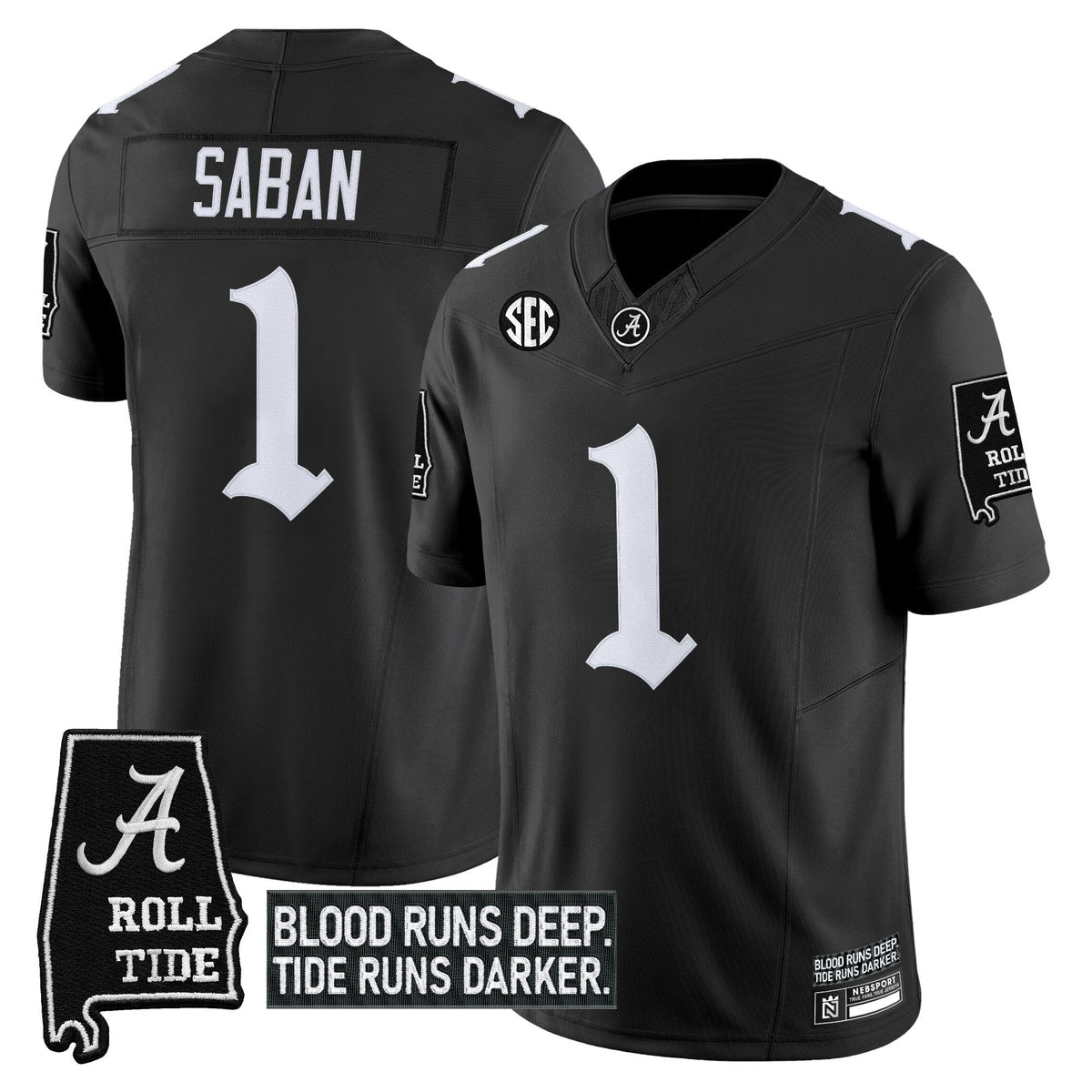 Men's Alabama Crimson Tide 'Gothic Bama Blood Edition' Vapor Limited Jersey - All Stitched - image 5