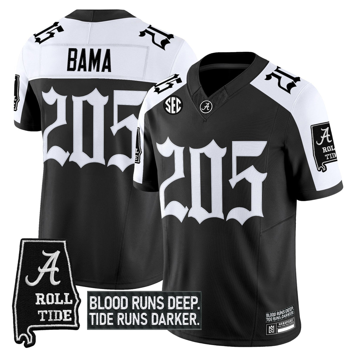 Men's Alabama Crimson Tide 'Gothic Bama Blood Edition' Vapor Limited Jersey - All Stitched - image 16