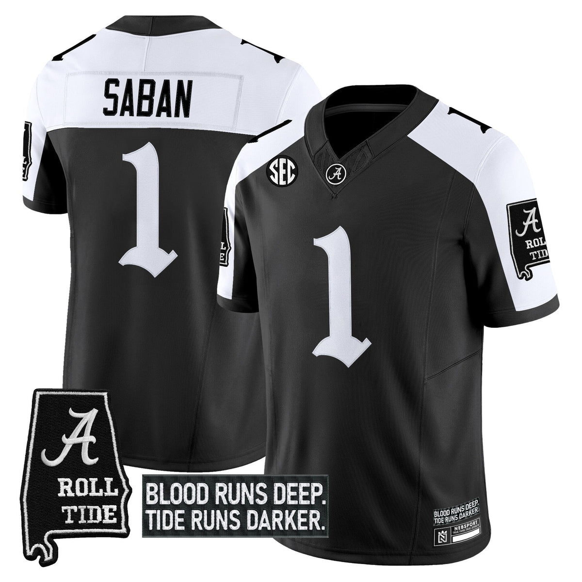 Men's Alabama Crimson Tide 'Gothic Bama Blood Edition' Vapor Limited Jersey - All Stitched - image 19