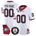 Georgia Bulldogs 2025 Georgia Map & Vince Dooley Patch Vapor Limited Custom Jersey - All Stitched - image 1