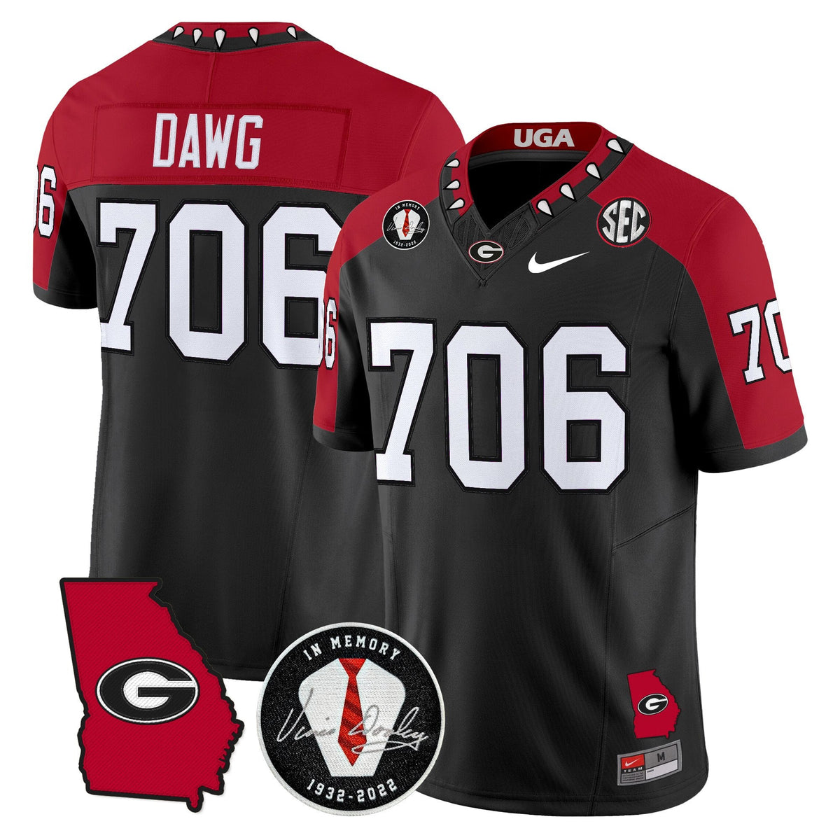 Men's Georgia Bulldogs 2025 Color Sleeves Vapor Limited Jersey - All Stitched - image 2