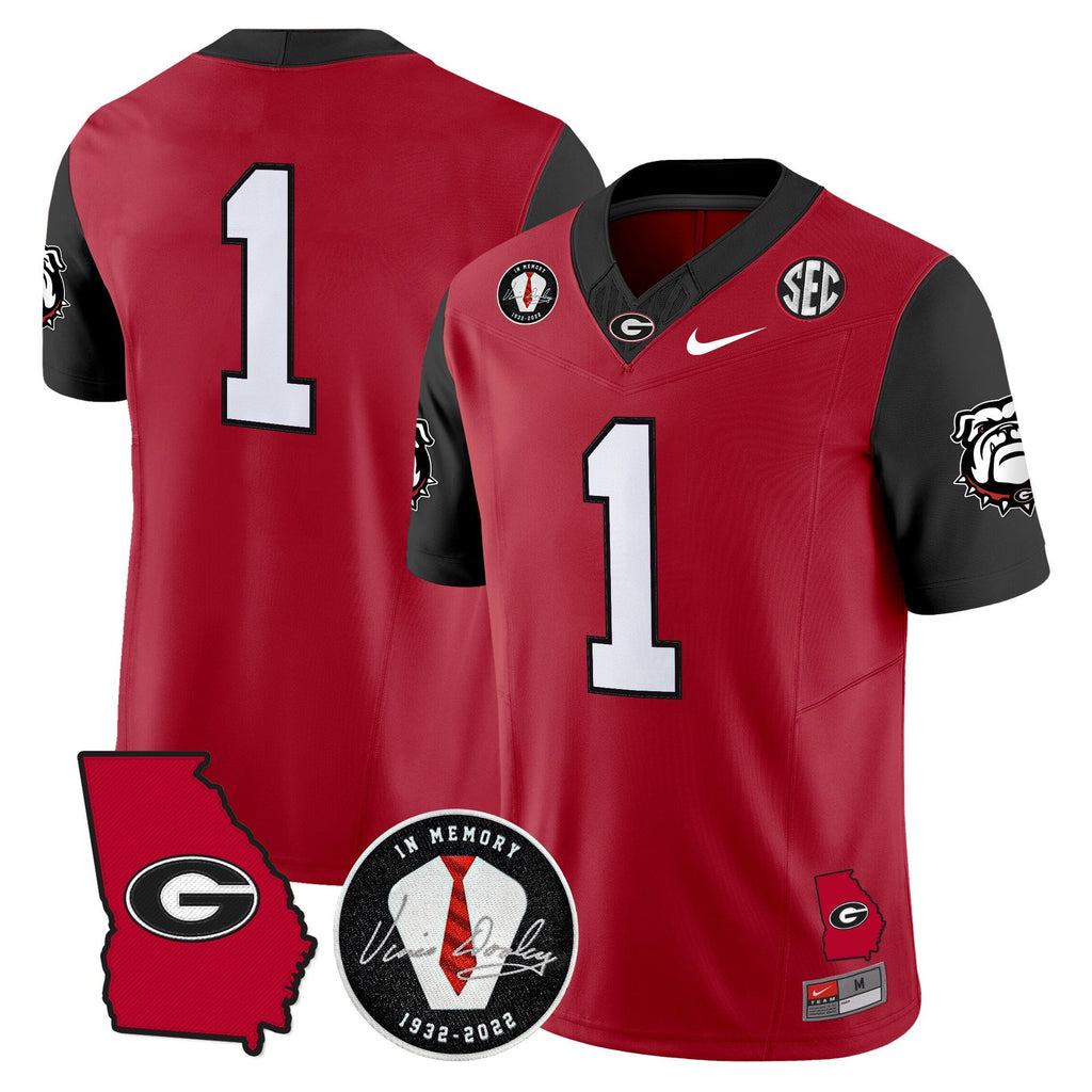 Men's Georgia Bulldogs 2025 Color Sleeves Vapor Limited Jersey - All Stitched - image 24