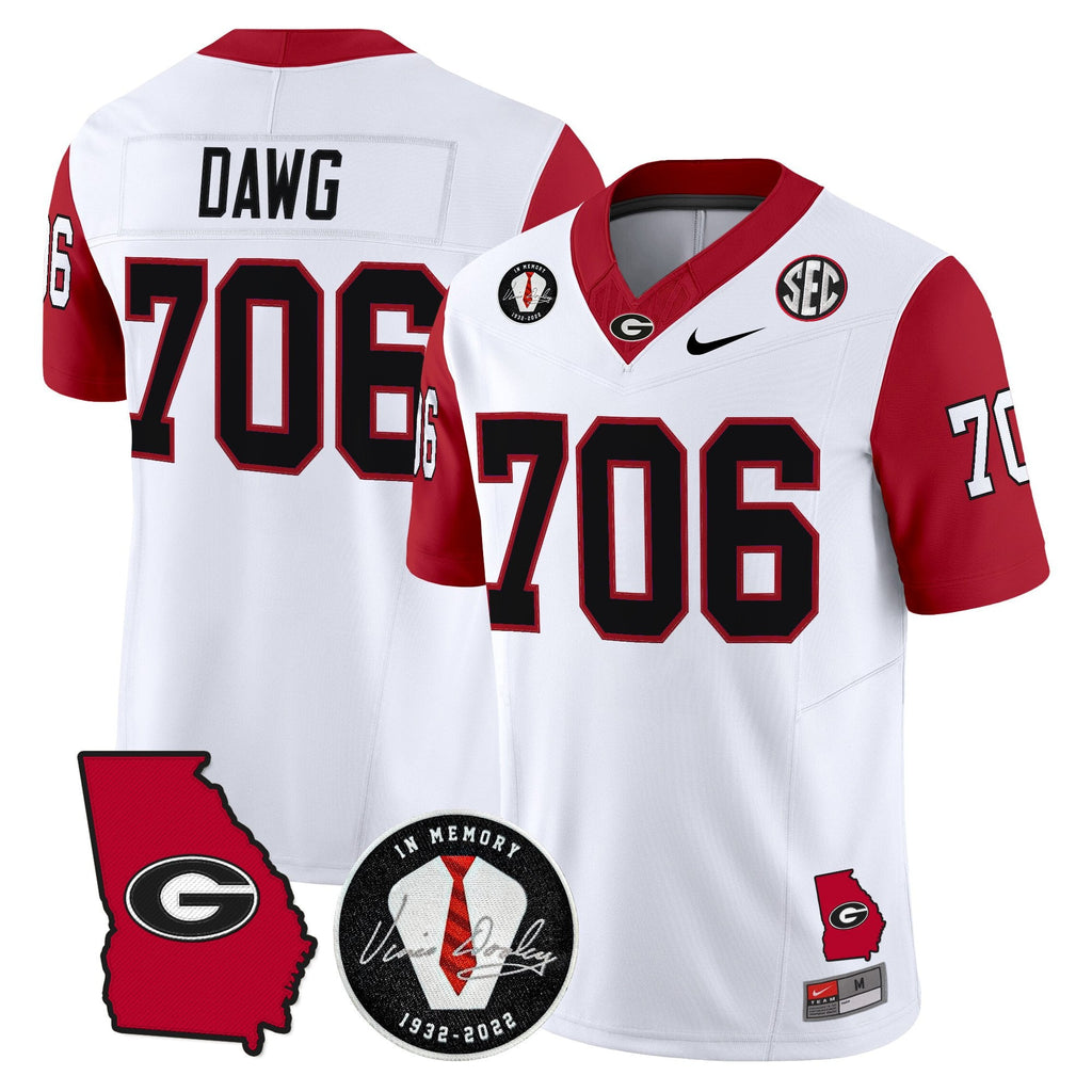 Men's Georgia Bulldogs 2025 Color Sleeves Vapor Limited Jersey - All Stitched - image 26