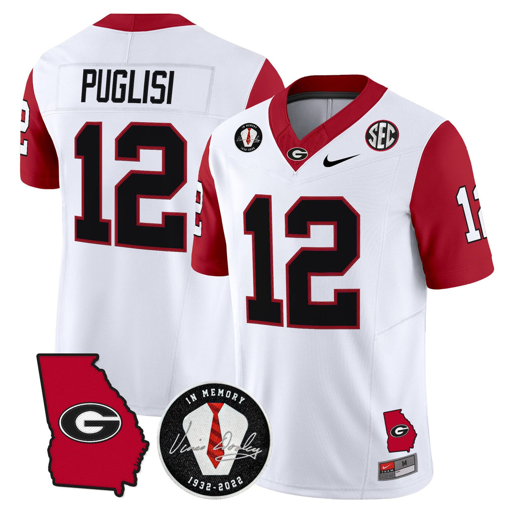 Men's Georgia Bulldogs 2025 Color Sleeves Vapor Limited Jersey - All Stitched - image 27