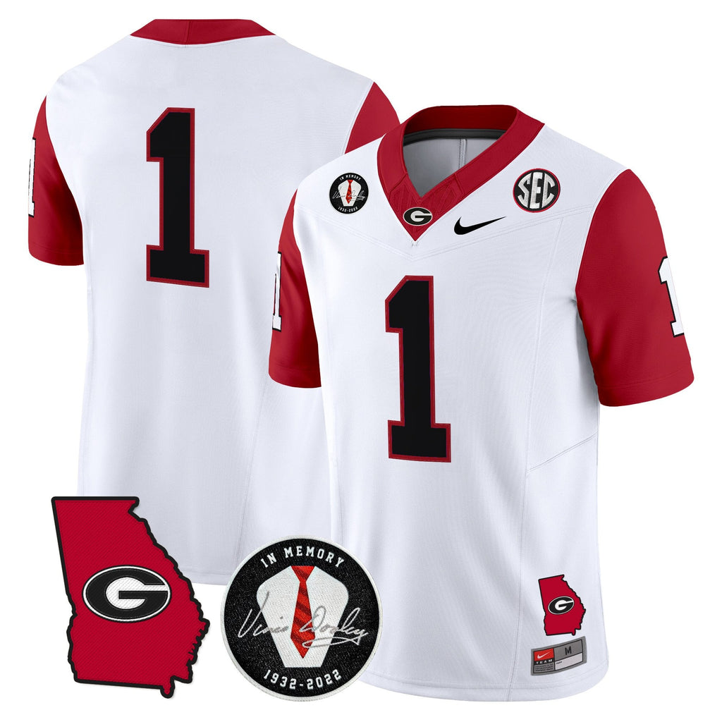 Men's Georgia Bulldogs 2025 Color Sleeves Vapor Limited Jersey - All Stitched - image 32