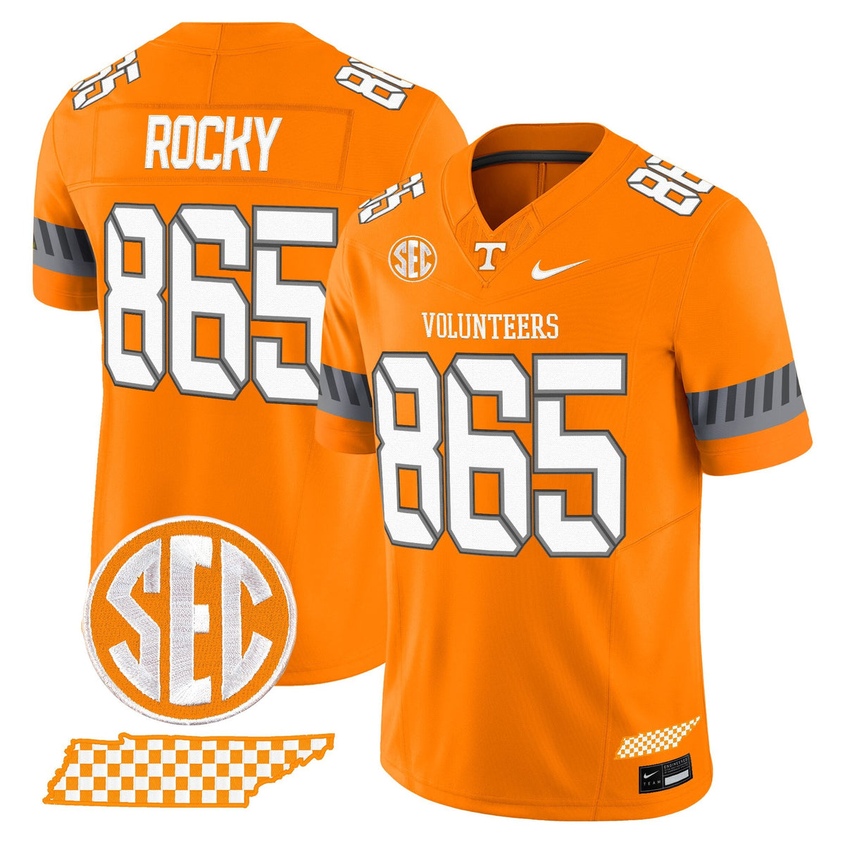 Men's Tennessee Volunteers 2025 'Smokey Grey Series' Vapor Limited Jersey V2 - All Stitched - image 25