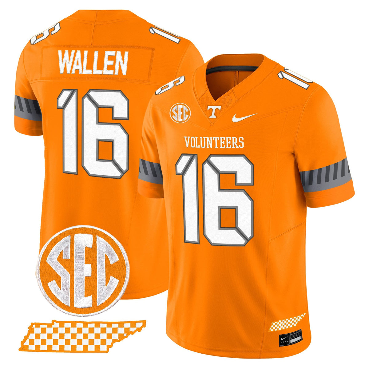Men's Tennessee Volunteers 2025 'Smokey Grey Series' Vapor Limited Jersey V2 - All Stitched - image 27