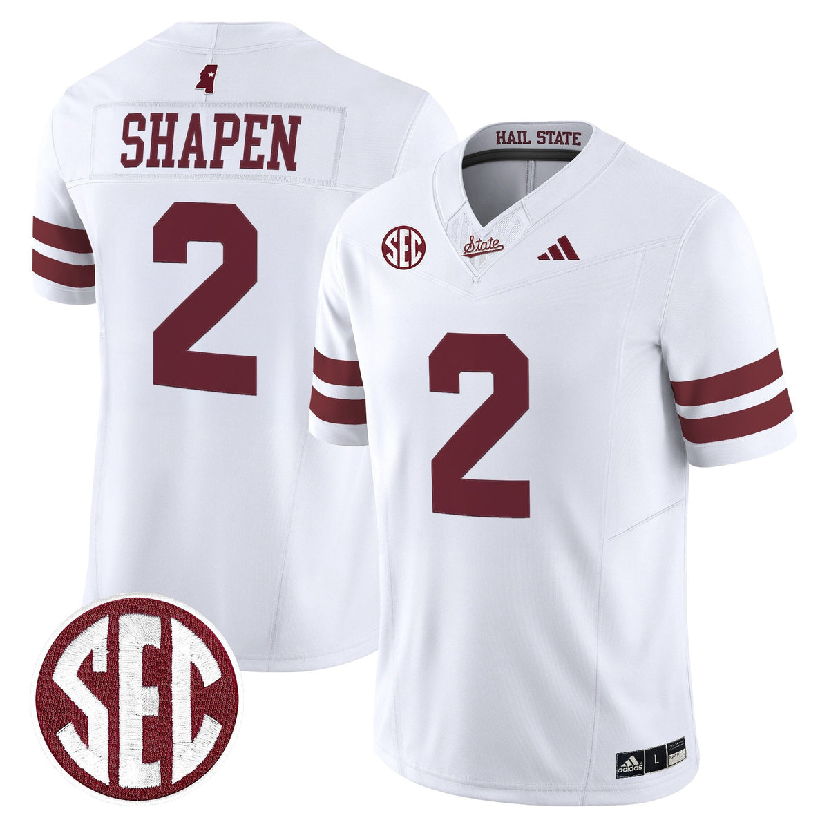 Men's Mississippi State Bulldogs 'Dark Mode' Vapor Limited Jersey - All Stitched - image 17