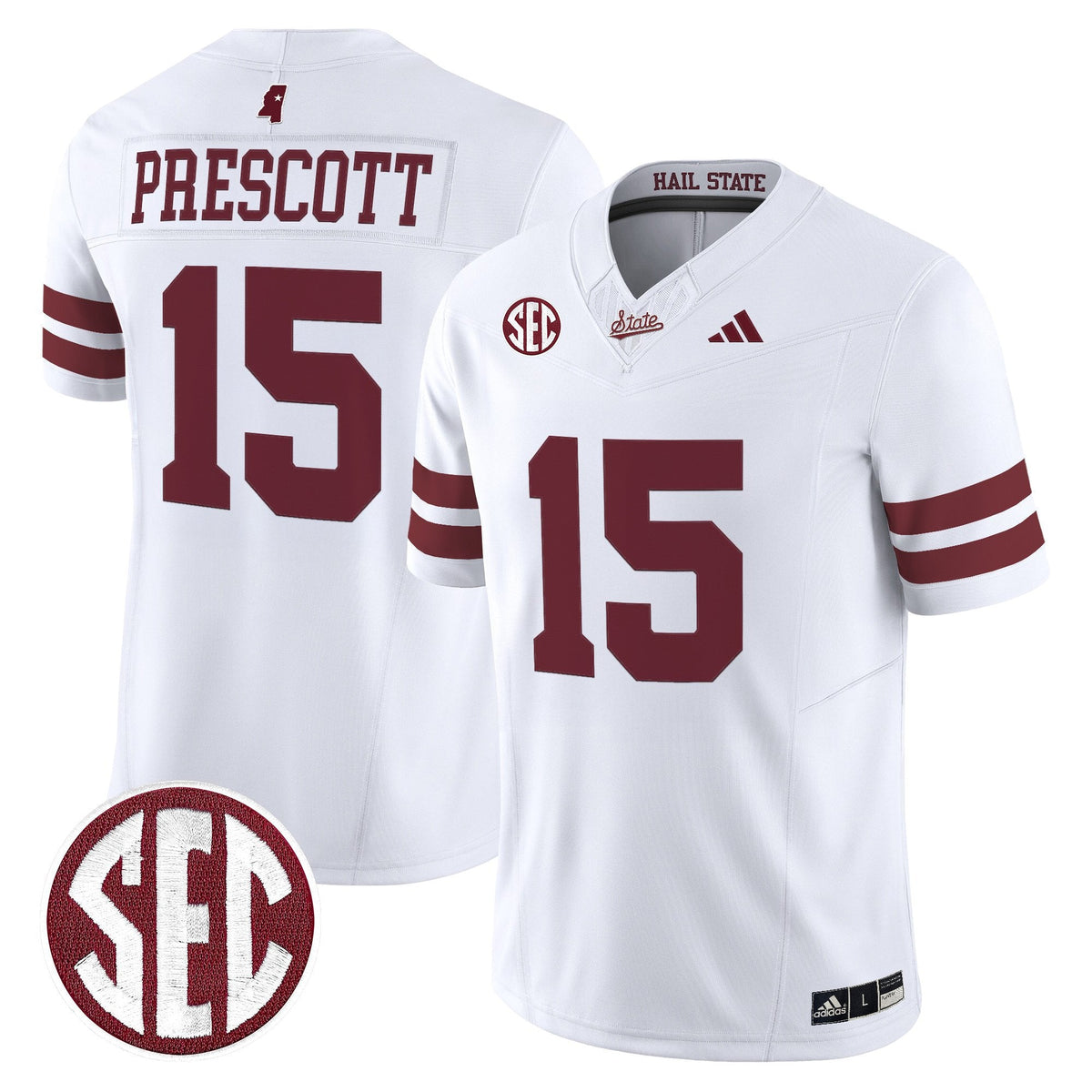 Men's Mississippi State Bulldogs 'Dark Mode' Vapor Limited Jersey - All Stitched - image 21