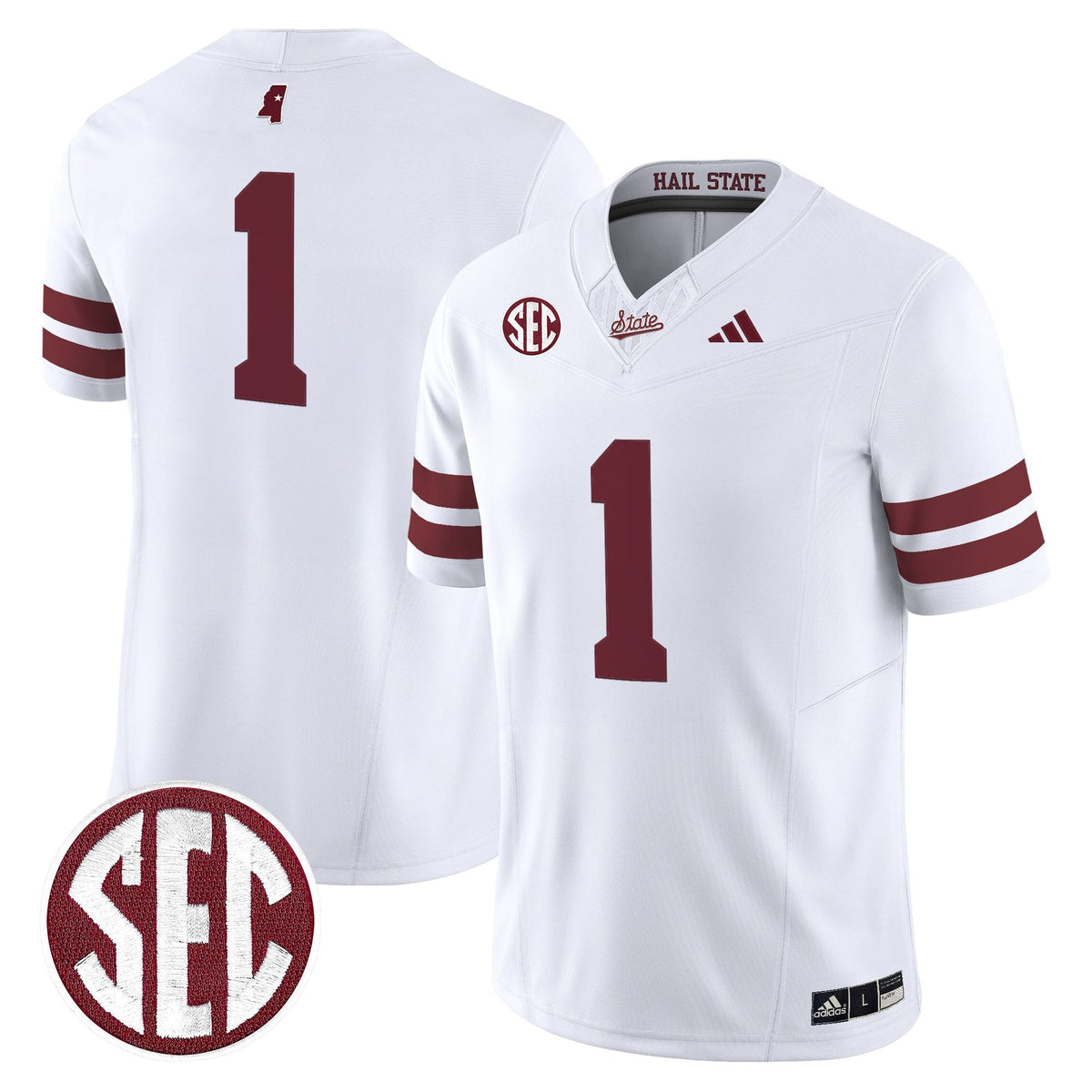 Men's Mississippi State Bulldogs 'Dark Mode' Vapor Limited Jersey - All Stitched - image 24