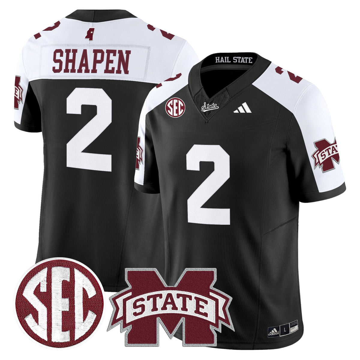 Men's Mississippi State Bulldogs 'Dark Mode' Vapor Limited Jersey - All Stitched - image 25