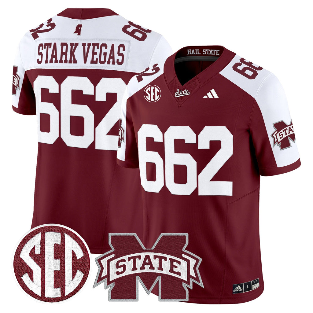 Men's Mississippi State Bulldogs 'Dark Mode' Vapor Limited Jersey - All Stitched - image 34