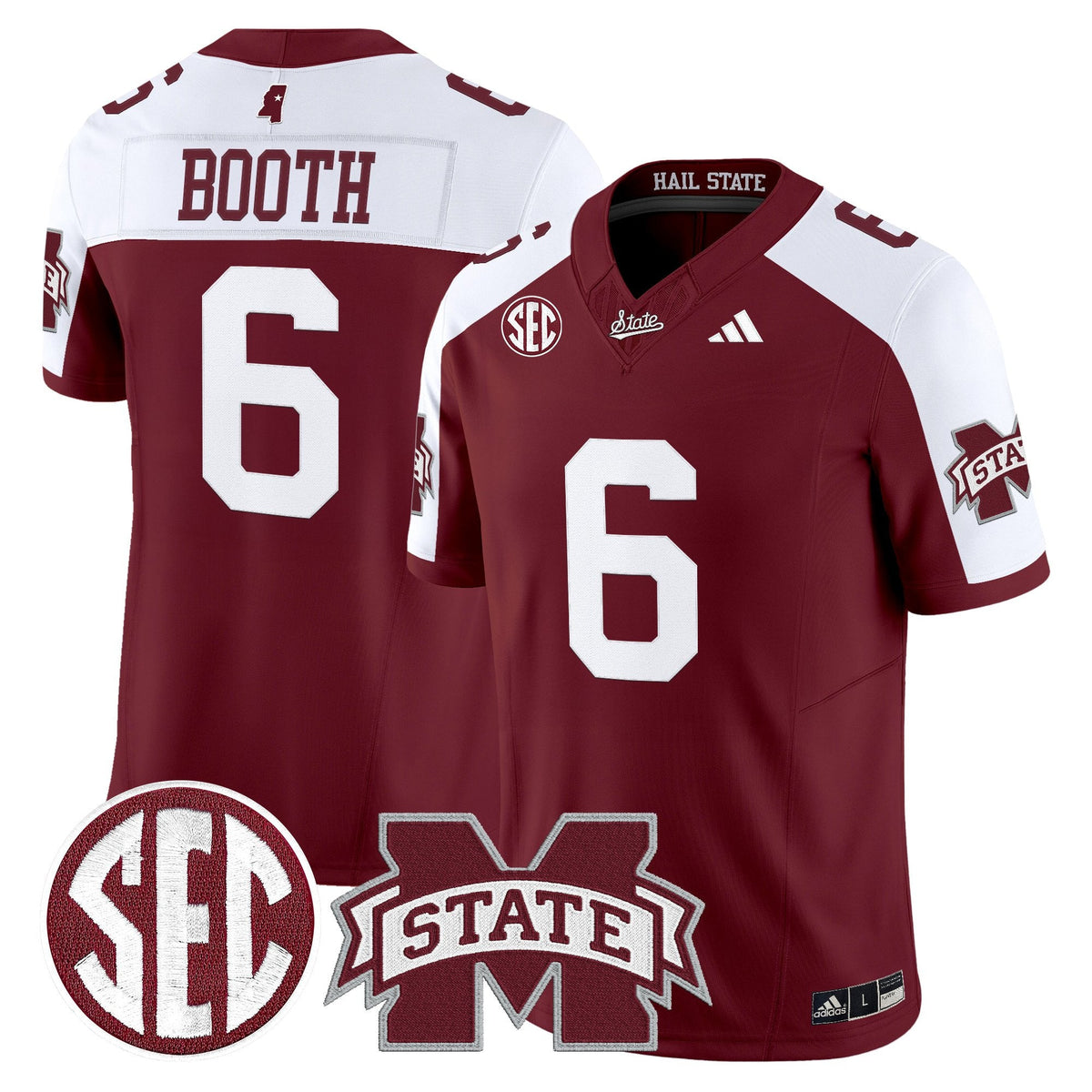 Men's Mississippi State Bulldogs 'Dark Mode' Vapor Limited Jersey - All Stitched - image 35