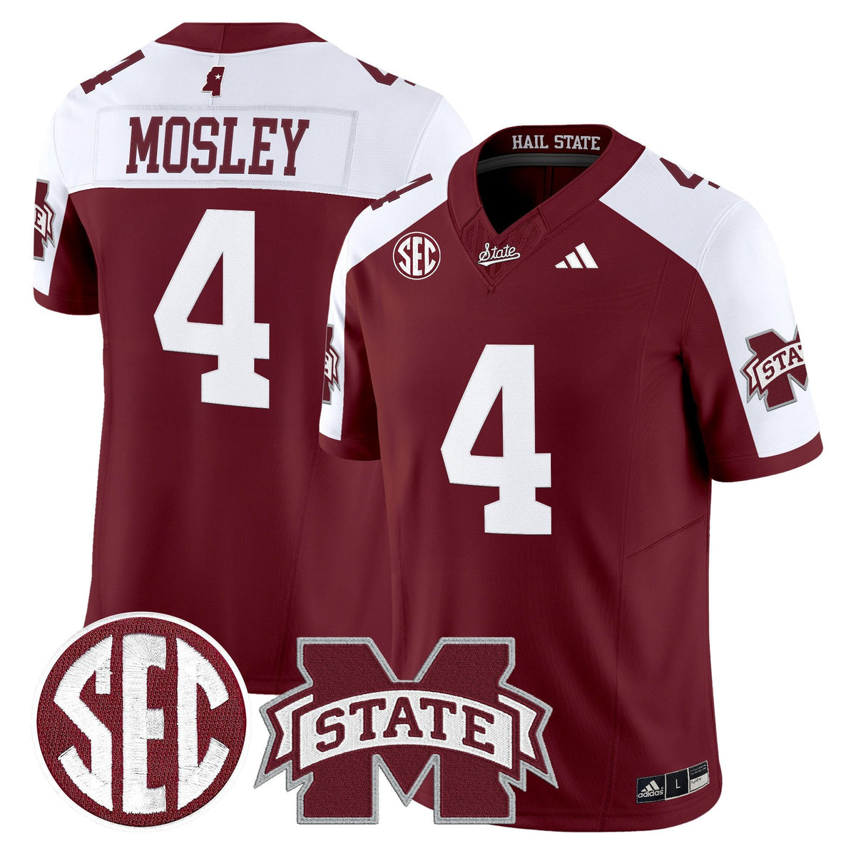 Men's Mississippi State Bulldogs 'Dark Mode' Vapor Limited Jersey - All Stitched - image 38