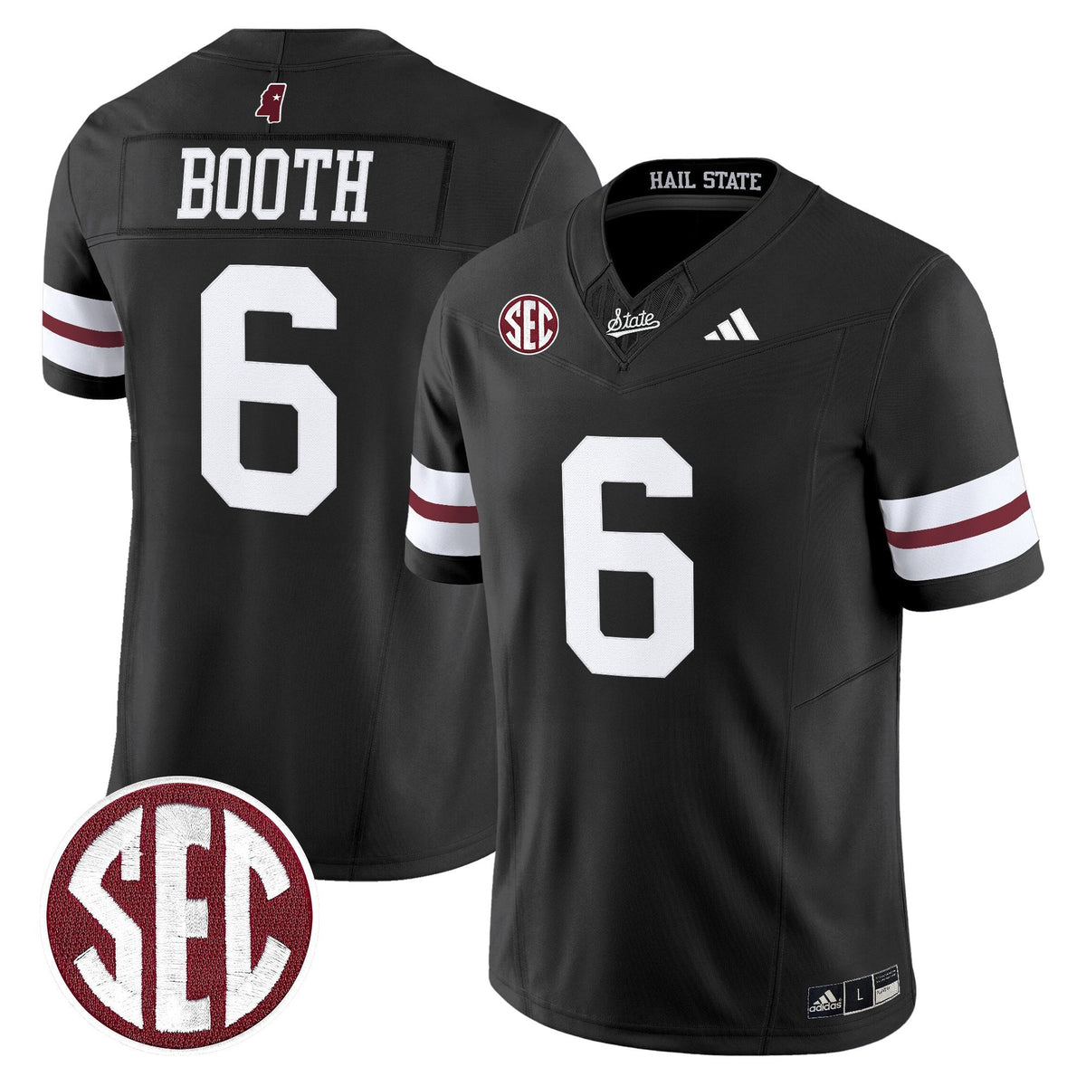 Men's Mississippi State Bulldogs 'Dark Mode' Vapor Limited Jersey - All Stitched - image 3