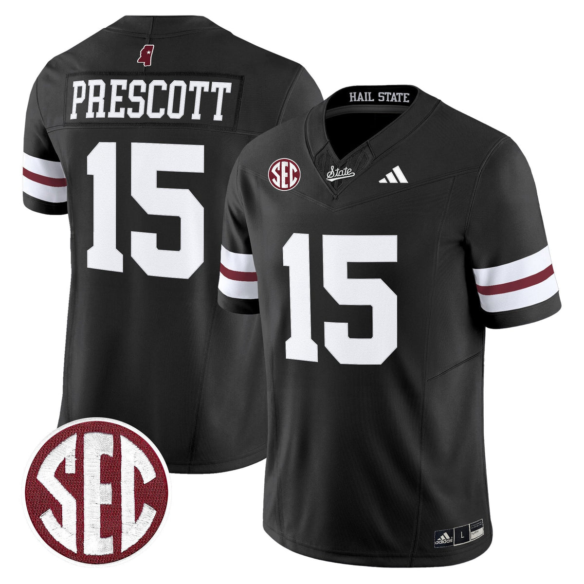 Men's Mississippi State Bulldogs 'Dark Mode' Vapor Limited Jersey - All Stitched - image 5