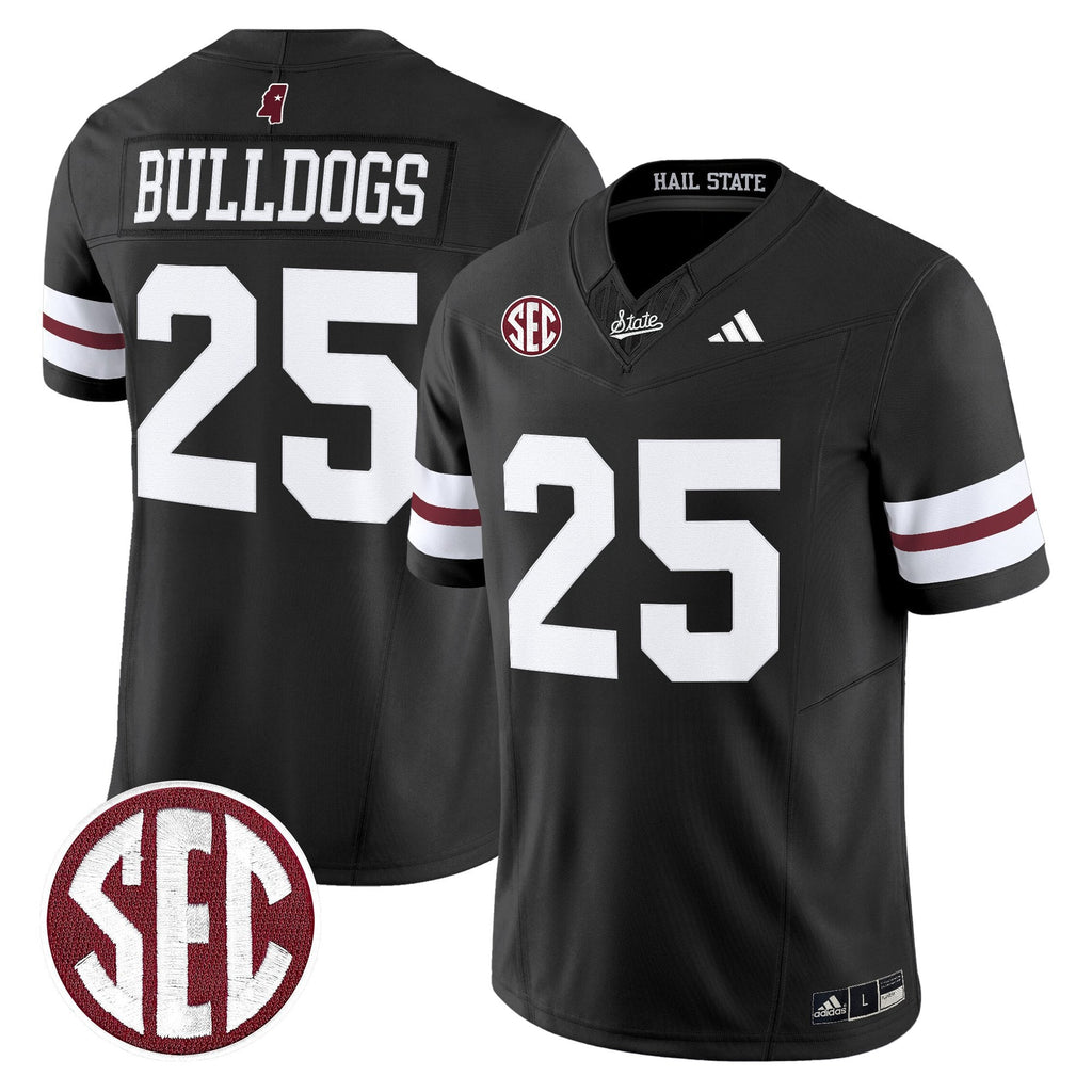Men's Mississippi State Bulldogs 'Dark Mode' Vapor Limited Jersey - All Stitched - image 7