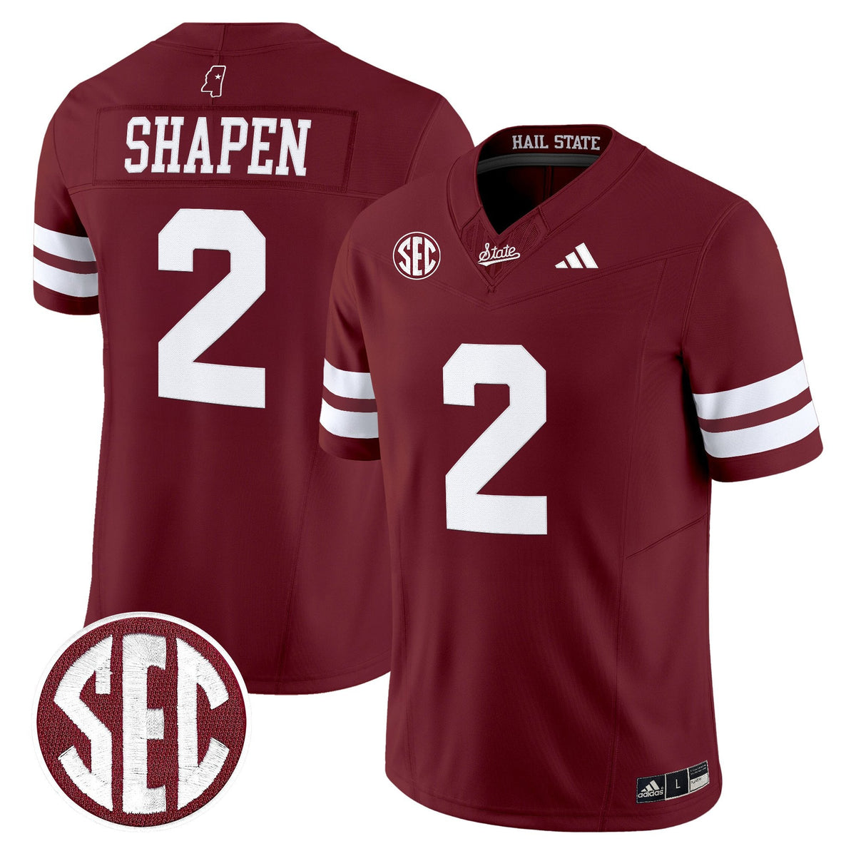 Men's Mississippi State Bulldogs 'Dark Mode' Vapor Limited Jersey - All Stitched - image 9