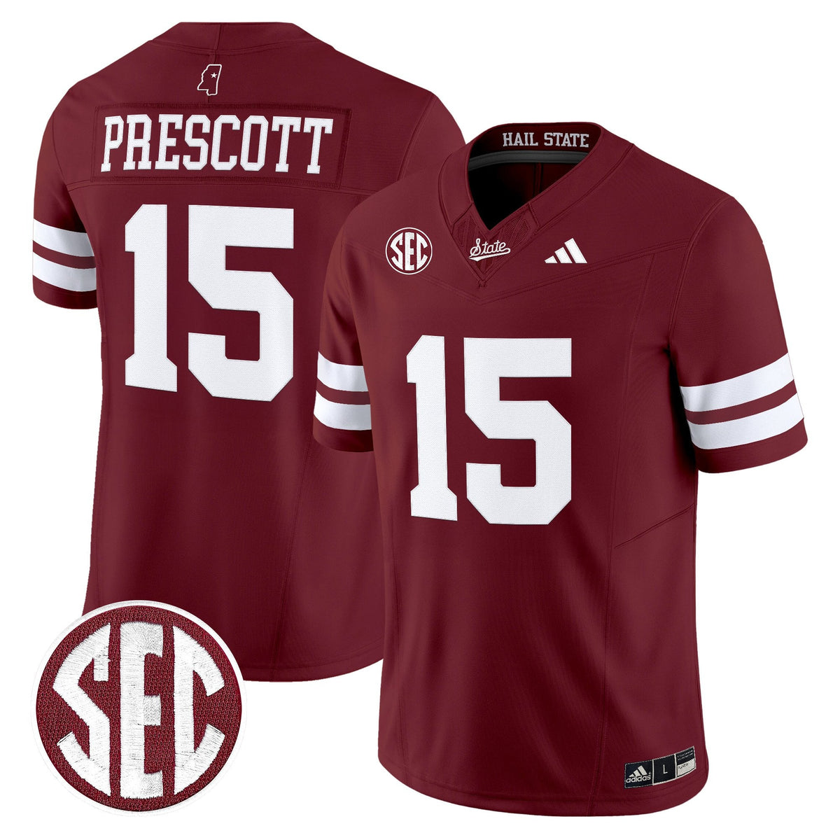 Men's Mississippi State Bulldogs 'Dark Mode' Vapor Limited Jersey - All Stitched - image 13