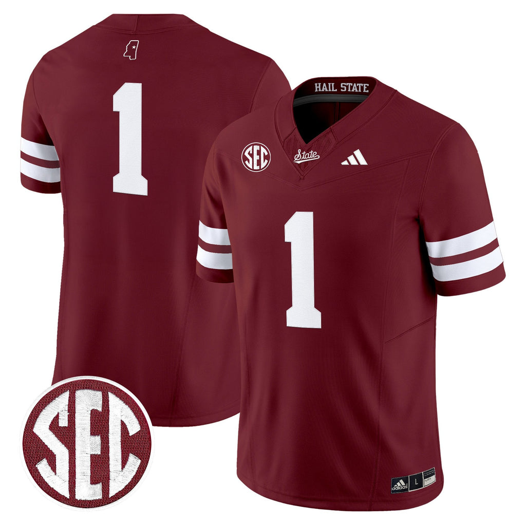 Men's Mississippi State Bulldogs 'Dark Mode' Vapor Limited Jersey - All Stitched - image 16