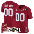 Alabama Crimson Tide '2021 CFP National Championship' Vapor Limited Custom Jersey - Alabama Map - All Stitched - image 1
