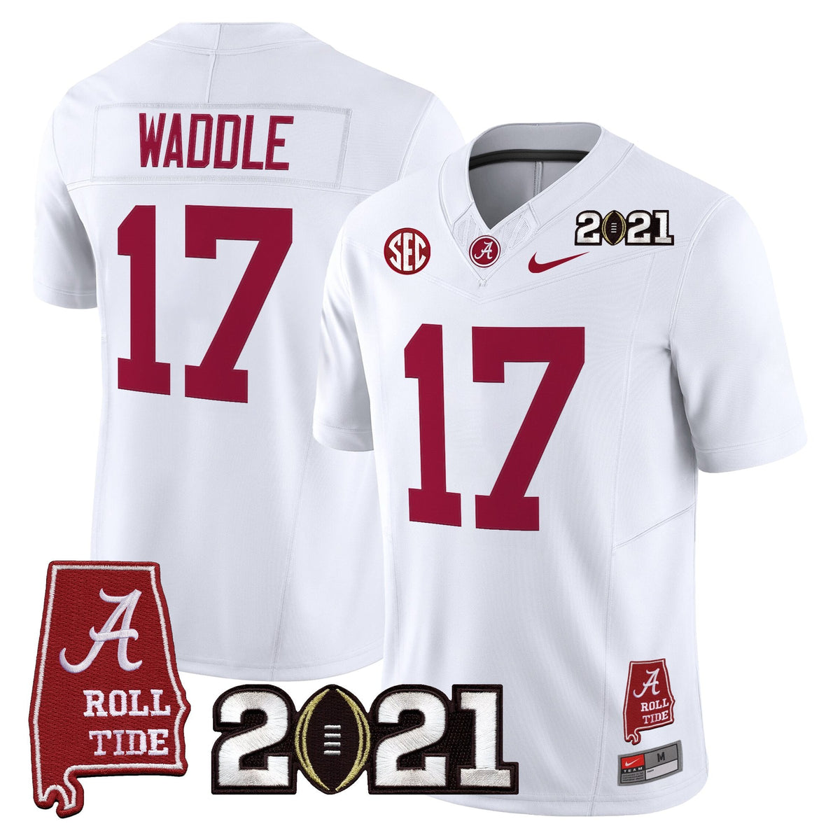 Women's Alabama Crimson Tide '2021 CFP National Championship' Vapor Limited Jersey - Alabama Map - All Stitched - image 13