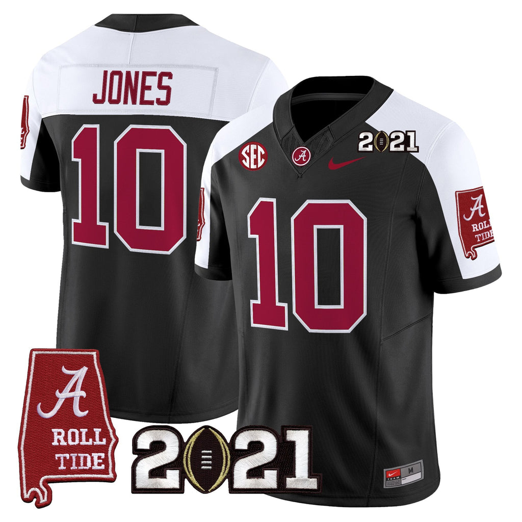 Men's Alabama Crimson Tide '2021 CFP National Championship' Vapor Limited Jersey - Alabama Map - All Stitched - image 19