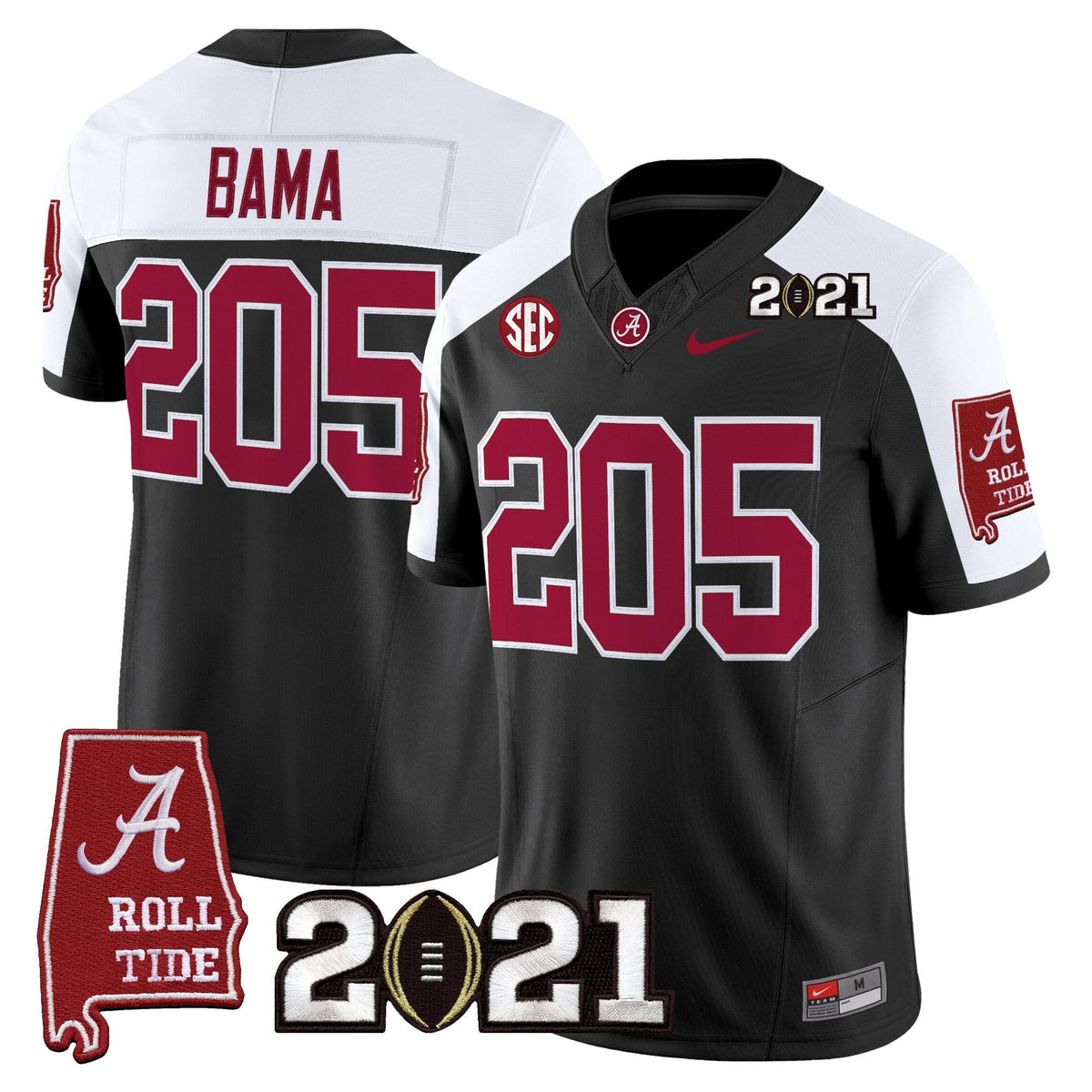Women's Alabama Crimson Tide '2021 CFP National Championship' Vapor Limited Jersey - Alabama Map - All Stitched - image 20