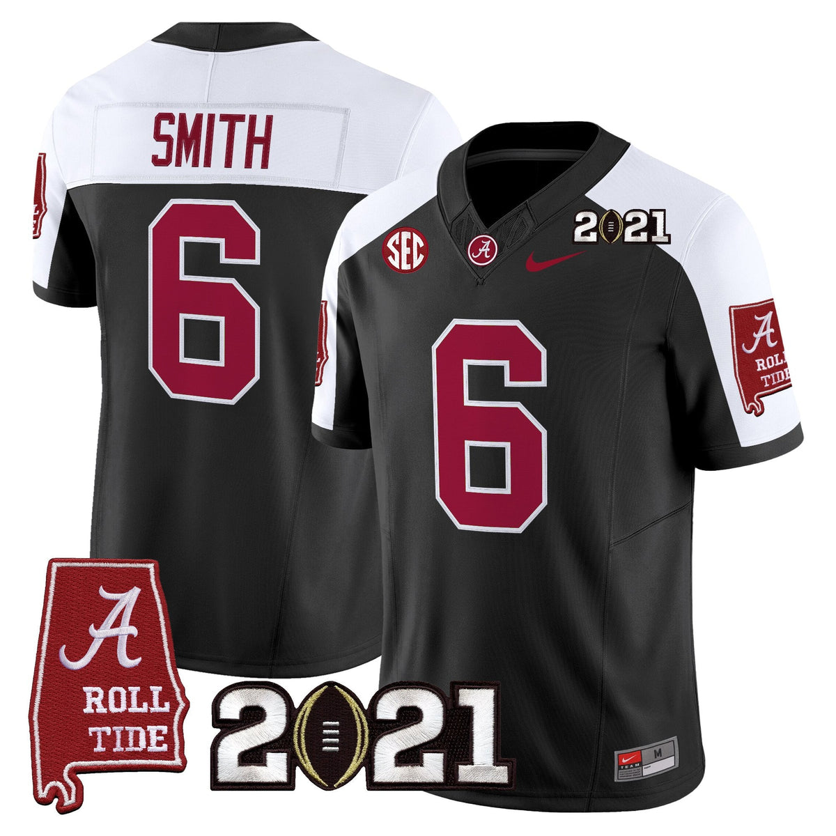 Women's Alabama Crimson Tide '2021 CFP National Championship' Vapor Limited Jersey - Alabama Map - All Stitched - image 21