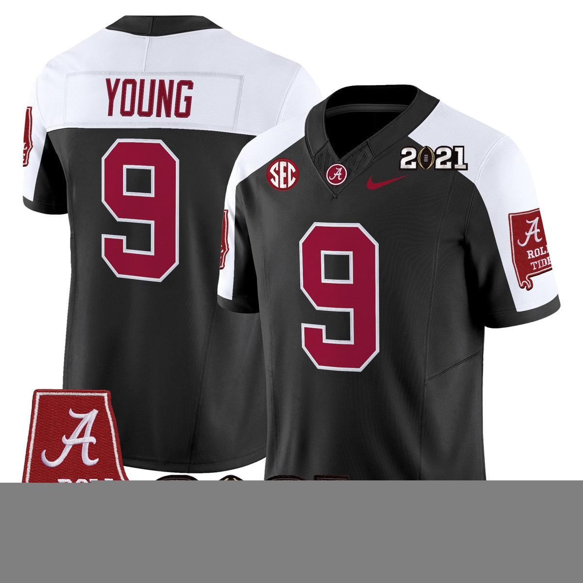 Women's Alabama Crimson Tide '2021 CFP National Championship' Vapor Limited Jersey - Alabama Map - All Stitched - image 24
