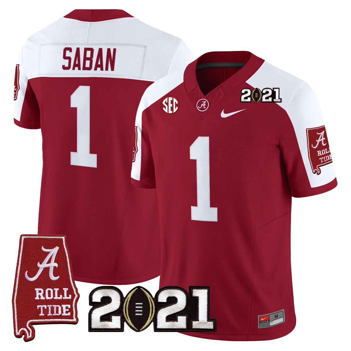 Women's Alabama Crimson Tide '2021 CFP National Championship' Vapor Limited Jersey - Alabama Map - All Stitched - image 34