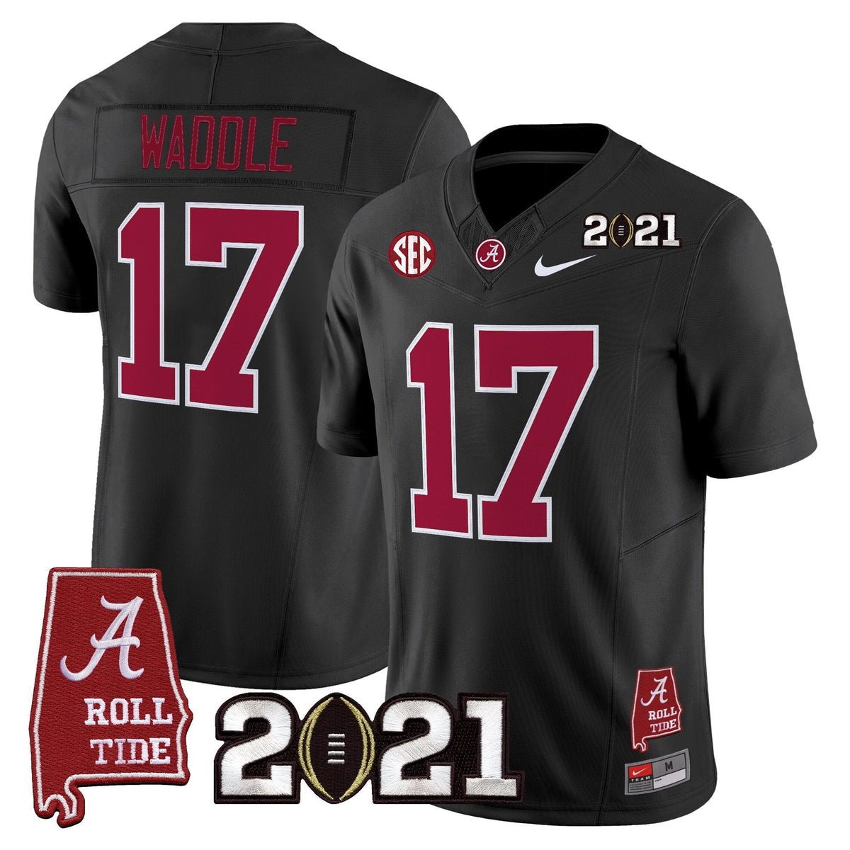 Women's Alabama Crimson Tide '2021 CFP National Championship' Vapor Limited Jersey - Alabama Map - All Stitched - image 40