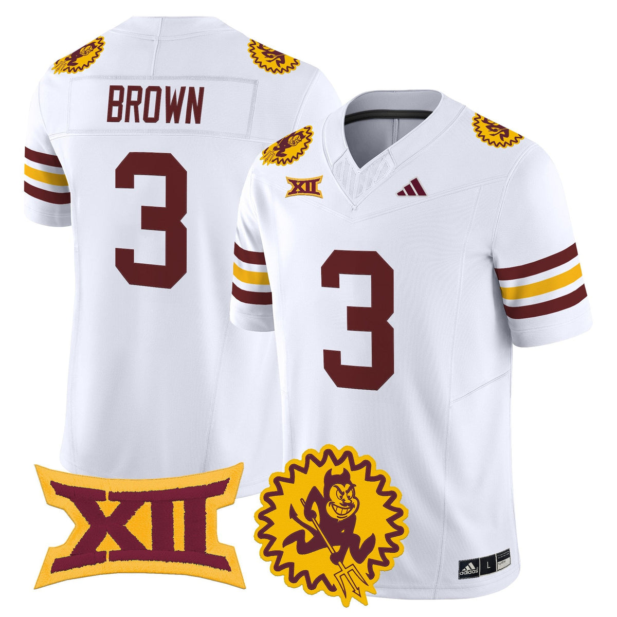 Men's Arizona State Sun Devils 1975 Throwback Vapor Limited Jersey - All Stitched - image 7